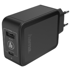 Сетевая зарядка HAMA 00183321, черный