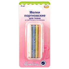 Мелки портновские для ткани в пластиковом контейнере HEMLINE 4 шт* ( 245 )