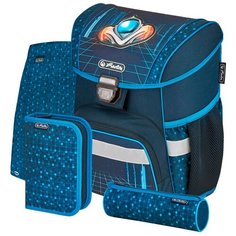 Herlitz Ранец школьный Loop Plus Space Car с наполнением 50032501