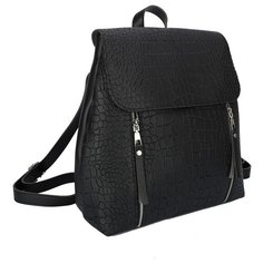 Рюкзак OrsOro, искусственная кожа, черный