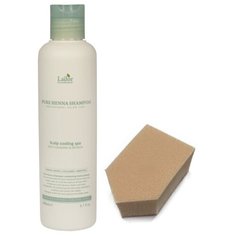 LADOR Шампунь для волос (экстракт хны) РURE НENNA, 200мл, + спонж