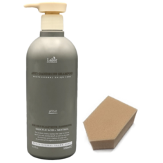 LADOR Слабокислотный шампунь против перхоти ANTI DANDRUFF, 530мл + спонж