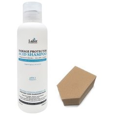 LADOR Бесщелочной шампунь для волос DAMAGET PPROTECTOR, 150мл + спонж