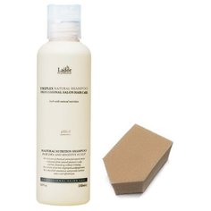 LADOR Шампунь с натуральными ингредиентами TRIPLEX, 150 мл + спонж