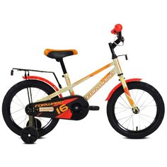 Детский велосипед FORWARD Meteor 16 (2021) серый/оранжевый (требует финальной сборки)