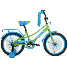 Детский велосипед FORWARD Azure 18 (2021) зеленый/голубой (требует финальной сборки)