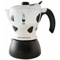 Гейзерная кофеварка Bialetti Mukka Express (2 чашки), белый/черный