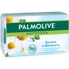 Мыло кусковое Palmolive Натурэль Баланс и мягкость с экстрактом ромашки и витамином Е, 90 г