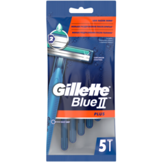 Бритвенный станок Gillette Blue II Plus, 5 шт.
