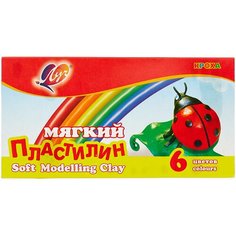 Пластилин Луч Кроха 6 цветов (12С863-08)
