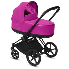 Универсальная коляска Cybex Priam III (2 в 1), fancy pink/matte black, цвет шасси: черный
