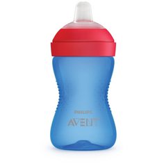 Чашка-непроливайка с мягким носиком SCF802/01, 300 мл синий Philips Avent