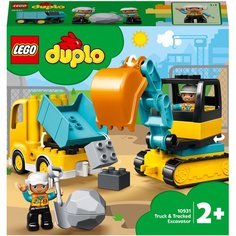 Конструктор LEGO DUPLO 10931 Грузовик и гусеничный экскаватор
