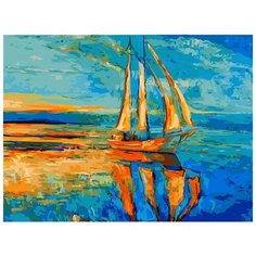 Белоснежка Картина по номерам "Под парусами" 30х40 см (032-AS)