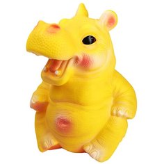 Игрушка для ванной ОГОНЁК Бегемот Боря (С-832) желтый