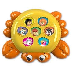Развивающая игрушка Азбукварик Плеер Крошка. Крабик, оранжевый/желтый