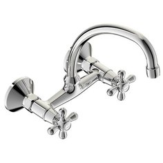 Смеситель для раковины (умывальника) VIDIMA Ретро В1108АА/В9705АА/BA121AA двухрычажный