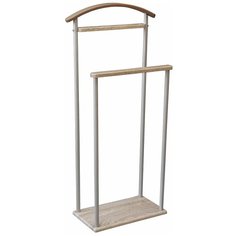 Напольная вешалка Мебелик Верис 4 металлик/дуб сонома