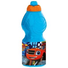Бутылка для воды, для безалкогольных напитков Stor спортивная фигурная 0.4 пластик Вспыш и чудо-машинки
