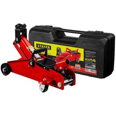 Домкрат подкатной гидравлический STAYER Red Force 43152-2-K (2 т) красный