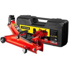 Домкрат подкатной гидравлический STAYER Red Force 43153-2-K (2 т) красный