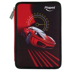 Maped Пенал с наполнением Тачки (967430 5) черный/красный