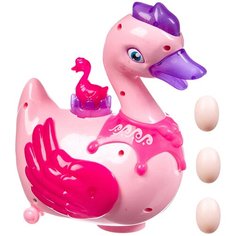 Развивающая игрушка Foods ntoys njoy Утка (откладывает яйца), розовый