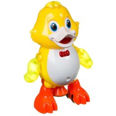 Развивающая игрушка Qijia Toys Утенок, желтый/белый