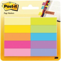 Post-it Закладки, 12,7мм, 10 цветов, 50 штук (670-10AB)