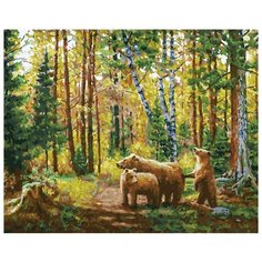 Белоснежка Картина по номерам "Хранители леса" 40х50 см (228-AB)