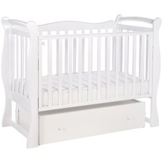 Кроватка SWEET BABY Dolce Vita (классическая), поперечный маятник белый