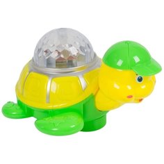 Развивающая игрушка Qijia Toys Черепаха (696-F2), желтый/зеленый