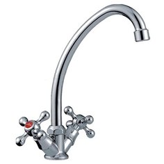 Смеситель для кухни (мойки) Ledeme L4008 L4012 двухрычажный хром