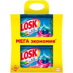 Losk капсулы 3+1 Power Caps Color, контейнер, 2 уп., 12 шт., 0.31 кг