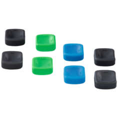 HAMA Сменные накладки на стики Square для геймпада Sony Dualshock 4/Xbox One (00054471) черный/зеленый/синий