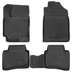 Комплект ковриков салона ELEMENT ELEMENT3D2563210 4 шт. черный