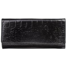 Портмоне FABULA Croco Nile PJ.154.KR, натуральная кожа черный
