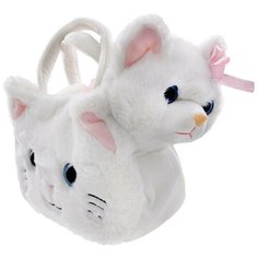 Мягкая игрушка Fluffy Family Котенок сумочке с котенком 18 см