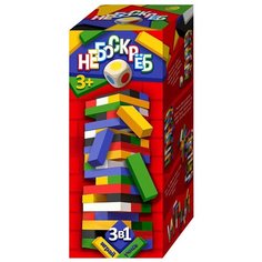 Настольная игра Лапландия Небоскреб 3 в 1