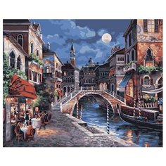 Белоснежка Картина по номерам "Ночная Венеция" 40х50 см (350-CG)