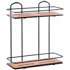 Этажерка настенная Tekno-tel BK076 черный/коричневый