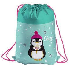 Berlingo Мешок для обуви Penguin (MS09258) зеленый/малиновый