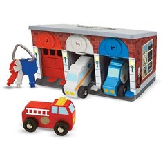 Melissa & Doug Гараж спасательной службы 4607, красный/голубой/белый