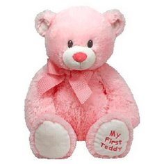 Мягкая игрушка TY Classic Медвежонок My first Teddy розовый 20 см