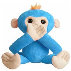Интерактивная мягкая игрушка WowWee Fingerlings Hugs Обезьянка-обнимашка голубой
