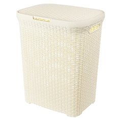 Violet Корзина для белья Ротанг 44х35х56 см слоновая кость