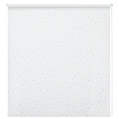 Рулонная штора DECOFEST Блэкаут Мини Горошек (голубой), 40х160 см