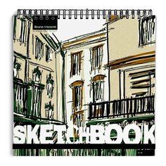 Блокнот SKETCHBOOK BV, 200х200 мм, 80Л, КРАФТ 100 гр, на гребне (4 ВИДА) 1-503/01 обложка в ассортименте Bruno Visconti