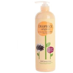 Deoproce шампунь-бальзам 2 в 1 Original Hair Root Черные Бобы, 1 л