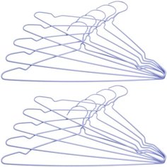 Вешалки-плечики "Сиреневые" 10 штук, 41х0,2х20 см, с перекладиной, антискользящее покрытие EL Casa